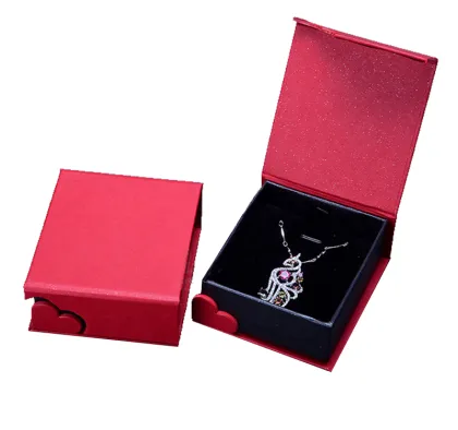 Red Jewelry Gift Box Ring Pendant Bracelet Box