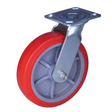 Heavy duty industrial caster with pu wheels