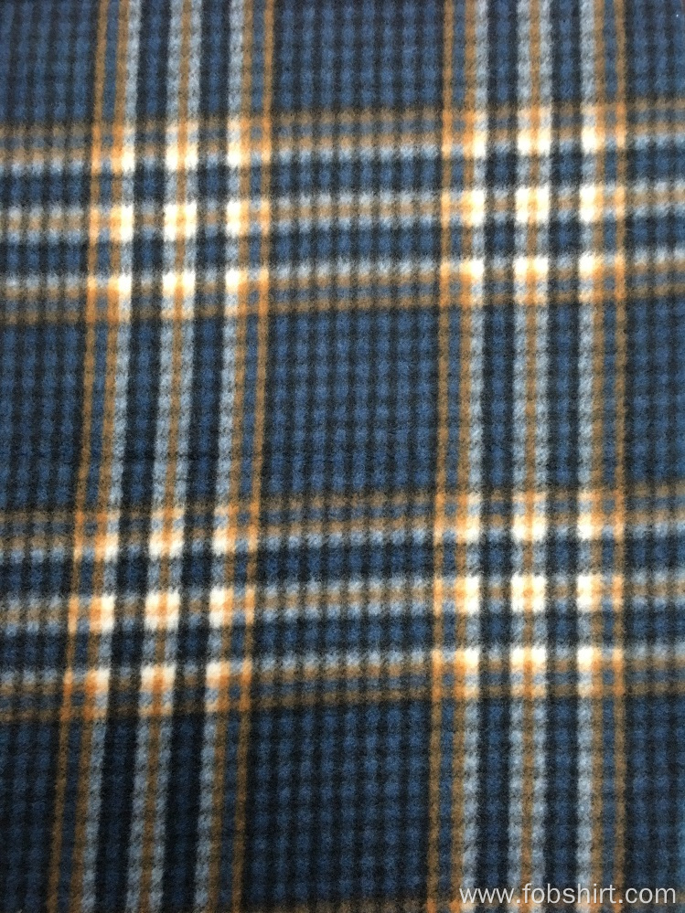 Polar Fleece Printing Plaid Fabric