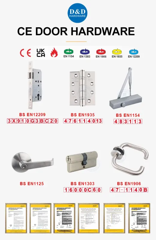 CE Security Euro Fire Rated Stainless Steel Safe Mortise Handle