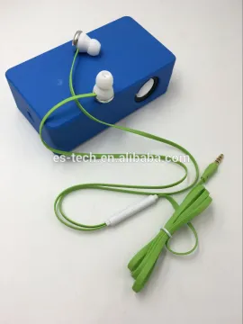 2017 Flat cable in ear earbuds, with microphone and volume control