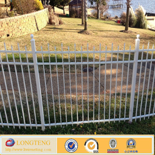 White Paint Europe Easy Install Steel Fence