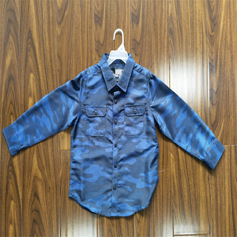 Lapel Print Coat Shirt