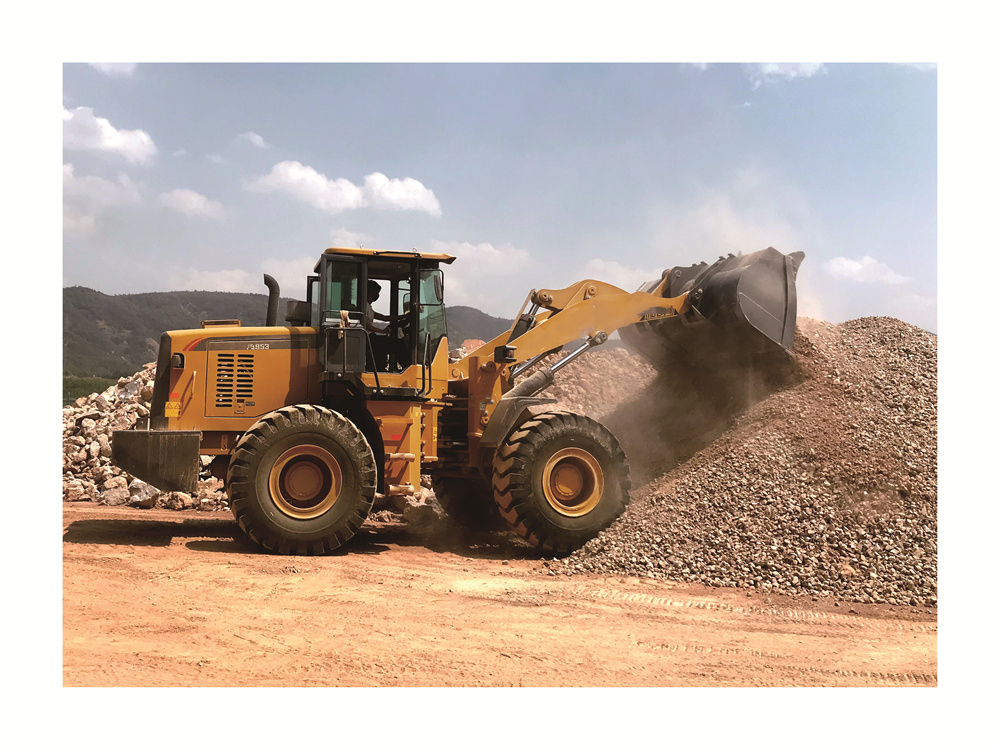 Loader الواجهة الأمامية FL955D مع محرك DFCummins