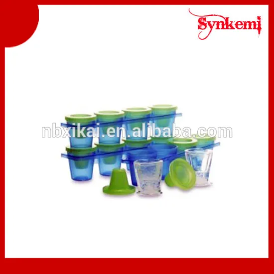 4pcs Plastic ice shot glass