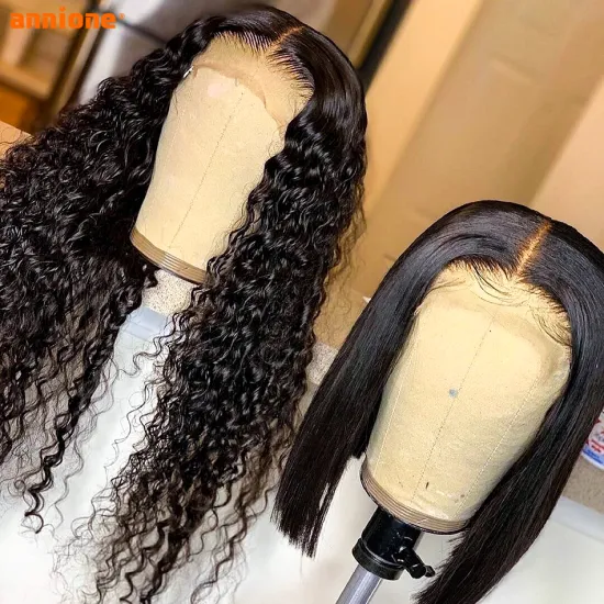 HD Frontal Wig Human Hair,HD Transparent Mongolian Kinky Curly Wig For Black Women, Bodywave Human Hair Wigs Lace Front