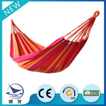 Popular outdoor furniture, fastness stripe hammock with chinese supplier