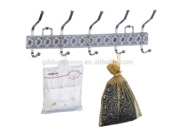 Electroplate hook rack