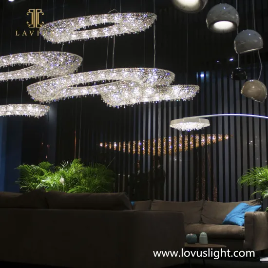 Crystal custom creative shopping mall custom chandelier shopping mall hall project custom chandelier