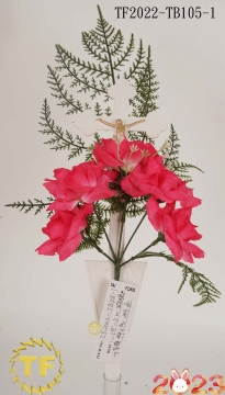19" Pink Roses with Crucifix