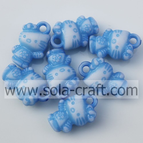 Wholesale Lovely Washing Kitty Acrylic Beads for Key Chains for Children