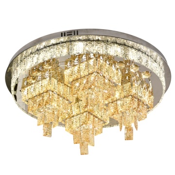 Nordic Crystal Chandeliers untuk Loft Villa: Lampu langit -langit mewah besar untuk ruang tamu, aula hotel, dan kamar tidur