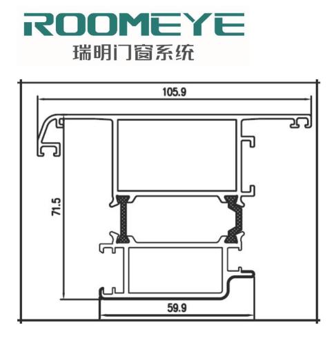 Side Window Type aluminum outward opened window proifle aluminium doors and windows accessories