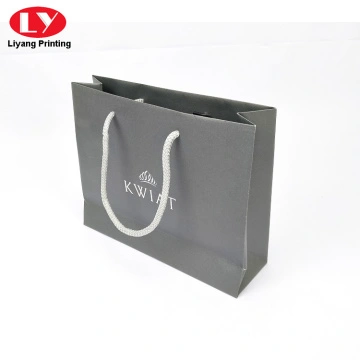 Wholesale Supplier Fashion Custom Handmade Kraft Paper Gift Shopping Bags  With White Ribbon Handle