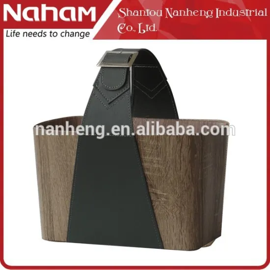 NAHAM house decoration magazines /red wine Basket With Handle