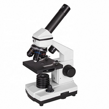Estudiantes de color blanco Microscopio biológico monocular NK-T16 40X-640X-Buena calidad para principiantes y niños