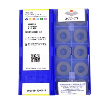 ZCC.CT R8 INSERT FREADING ROUND YBM253 per acciaio inossidabile