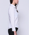 Vrouwen rimpel gratis basis style witte shirt