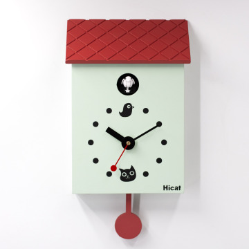 Customized Modern Cuckoo Swing Bird Pendulum Wall Art for Living Room & Office Decor