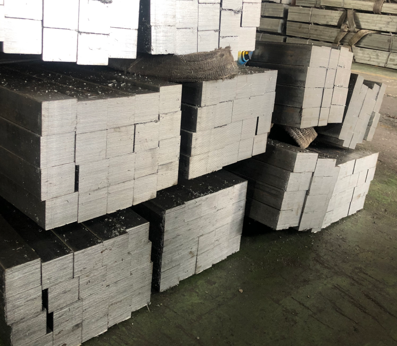 Square steel for machine parts