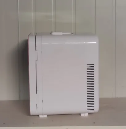 10L Pink Glass Cosmetics Mini Fridge