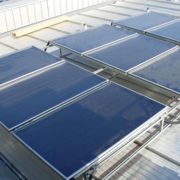 Flat Plate Solar Collector Hot Water Project