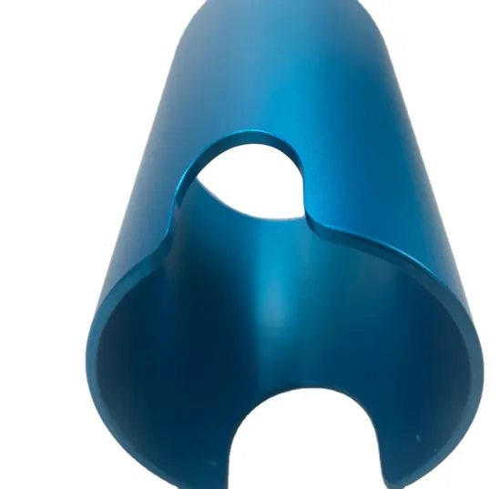 Customized Anodized Aluminum CNC Machined Knurled Parts Fabrication Service