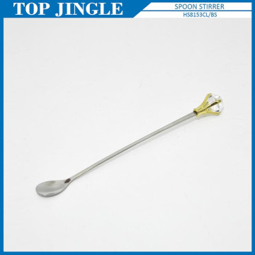 Fancy Diamond Shape Coffee Long Handle Stir Spoon