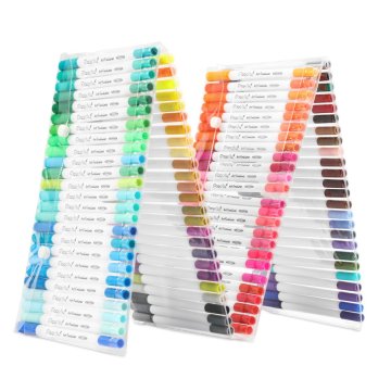 100 Farben Doppelkopfkunst -Marker - Aquarell -Skizzenmarkierungen für Schreibwaren und Malereien