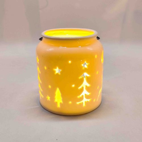 Lanterna LED de cerâmica Jar Tree Star