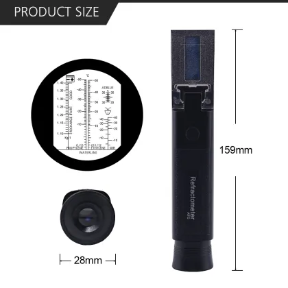 Yieryi New 4 In 1 Antifreeze Refractometer Engine Fluid Glycol Antifreeze Point Car Battery ATC Handheld Tester