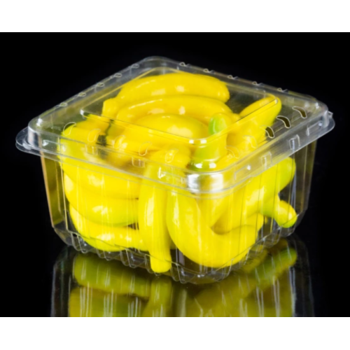 Transparent fruit crisper packaging