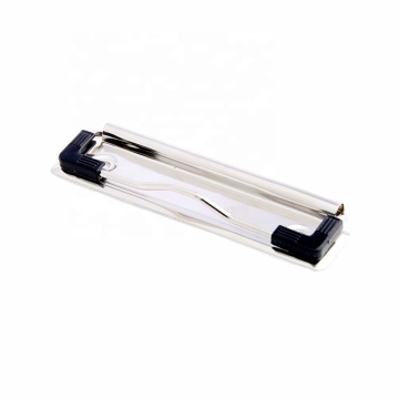 Silver Metal Clipboard 120mm with Rubber Corners for Menus