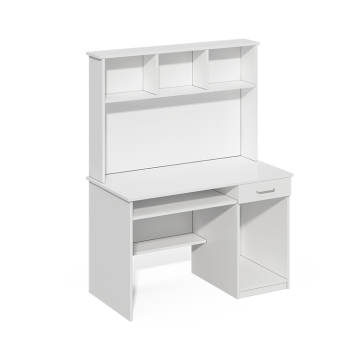 White Wood Home Office Computer Desk