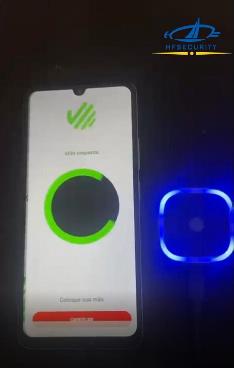 Brazil's new payment option, HFSecurity palm vein device allows consumers to "lift their hand" and pay