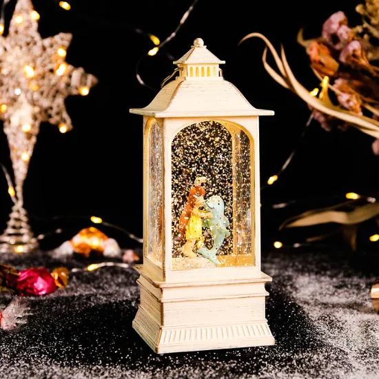 Creamy LED Lamp: New Arrival Girl and Dolphin Scene for New Year Decoration