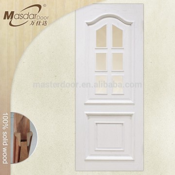 Plain white interior solid wood bedroom door for sale