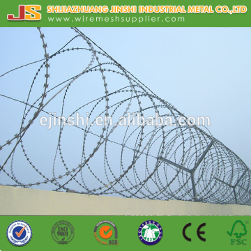 BTO-22 980mm roll diameter galvanized razor barbed wire( Chinese real manufacture)
