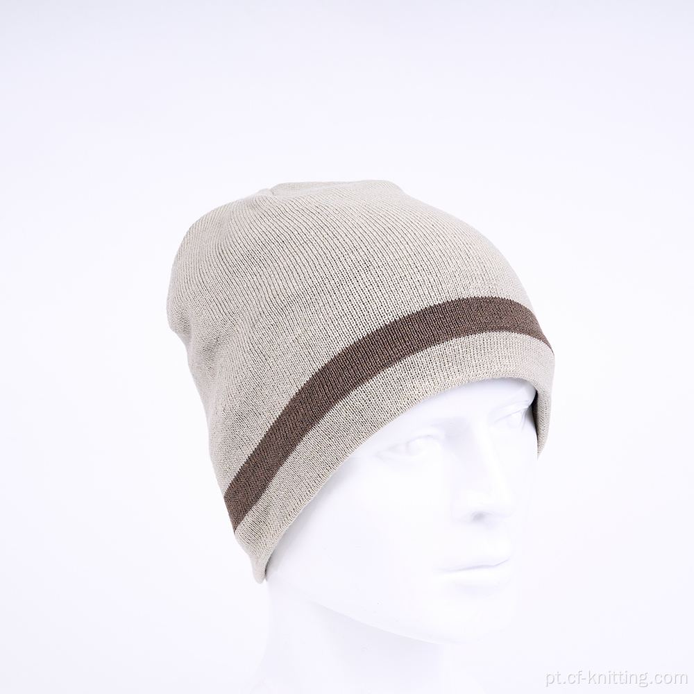 Chapéu de gorro de malha para adultos no inverno