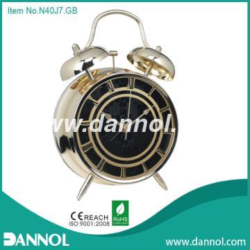 4\" Stylish Quartz Metal Twin Bell Alarm Clock