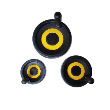High Quality Plastic Black Solid Handwheel with Folding Handle