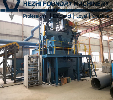 Swing Bed Type Continuously Passing Shot Blasting Machine