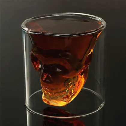 Crystal Skull Head Wine Vodka Shot Glass Drinking Ware New Cool Cup For Home Bar 75ml