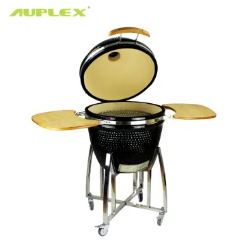 Auplex New High-quality Charcoal BBQ Barbecue komado XXL Big Green Black Color 23'' Kamado Egg Grill