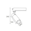 LEDER 0-10V Gradation 18W Rail d&#39;éclairage LED