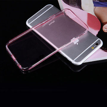 Ultra-Thin Clear Transparent Silicone PVC Bumper Case Cover For Iphone 6/6 Plus