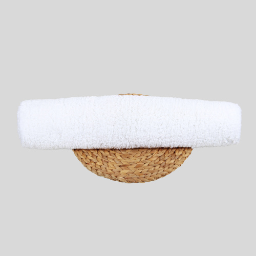 Branco absorvente de secagem rápida tapa de banho de laço longo