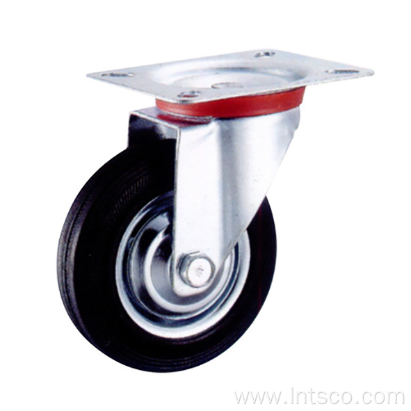 Industrial Iron Core Rubber Swivel Casters