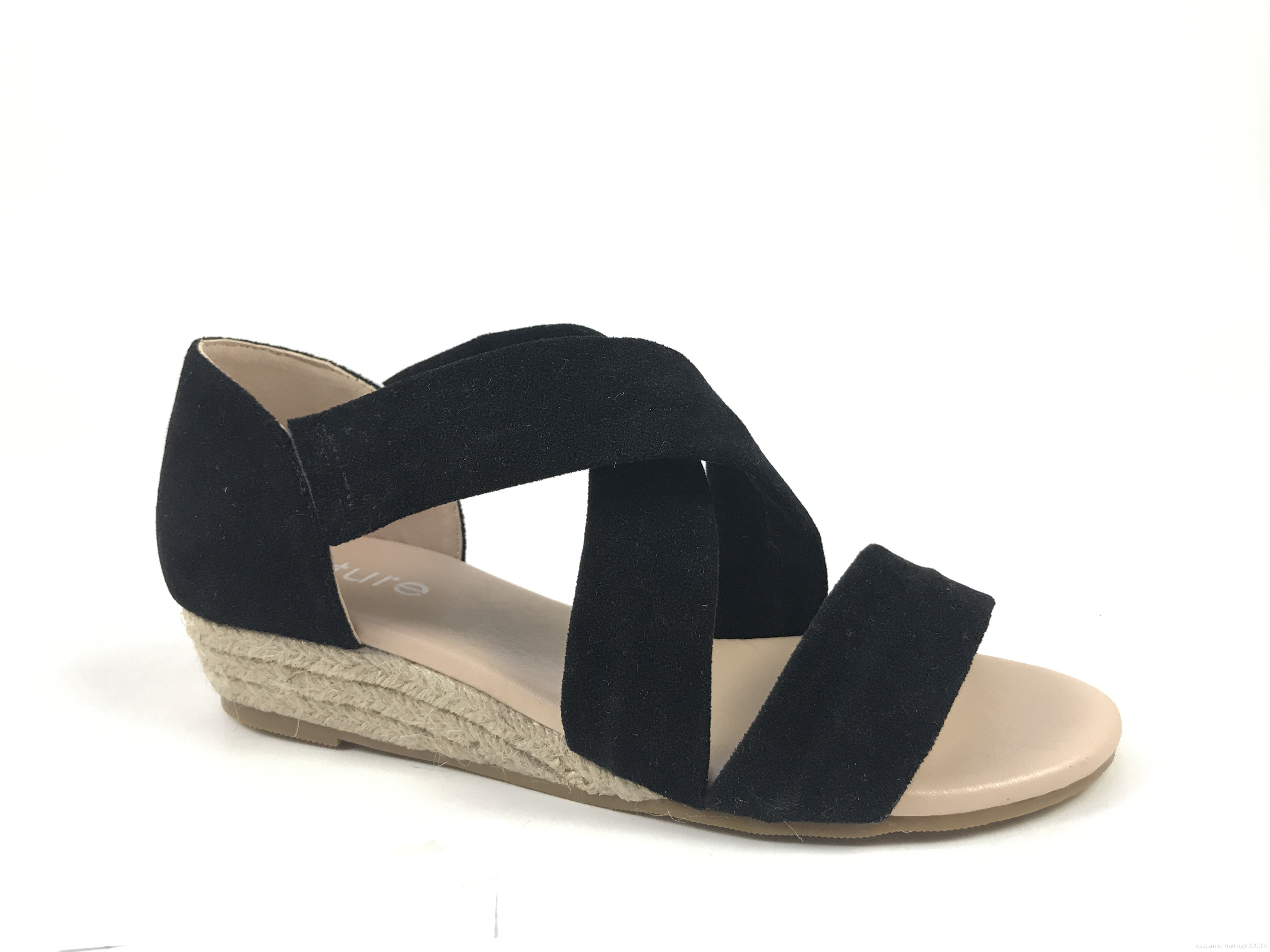 Sandalias de tacón de cuña casual Sandalias de correa de entradas