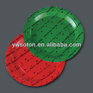 Merry Christmas plate paper plate
